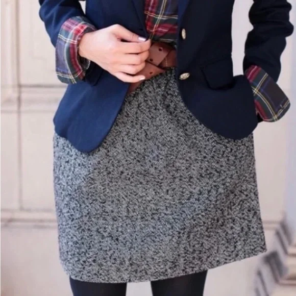 J.Crew Herringbone Skirt - Picture 3 of 5